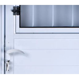 Porta de Alumínio Lambril Postigo Cor Branca 210 x 80 Direita Vidro Mini Boreal Linha All Soft - 3