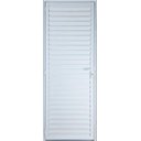 Ver imagem 1 de Porta de Alumínio Palheta 210 x 80 Direita Linha All Modular Cor Branco