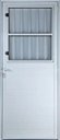 Ver imagem 1 de Porta de Aluminio Postigo Lambril Direita Linha Premium:2,10 X 0,70/branco