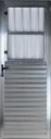 Ver imagem 1 de Porta de Aluminio Postigo 210 x 100 Esquerda Vidro Mini Boreal Linha All Soft Cor Brilhante