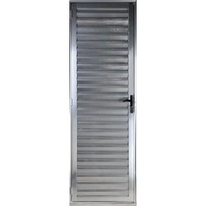 Porta de Aluminio Palheta Direita Linha Premium:2,10 X 0,70/brilhante
