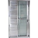 Ver imagem 3 de Porta de Aluminio Balcão 3 Folhas com Fechadura Linha Premium:2,10 X 1,50/brilhante
