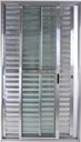 Ver imagem 1 de Porta de Aluminio Balcão 3 Folhas com Fechadura Linha Premium:2,10 X 1,20/brilhante