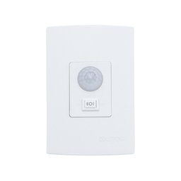Sensor de Presença Microcontrolado, 180°, C/ Chave, C/ Fotocélula e 6 Funções Branco - Qualitronix - 1