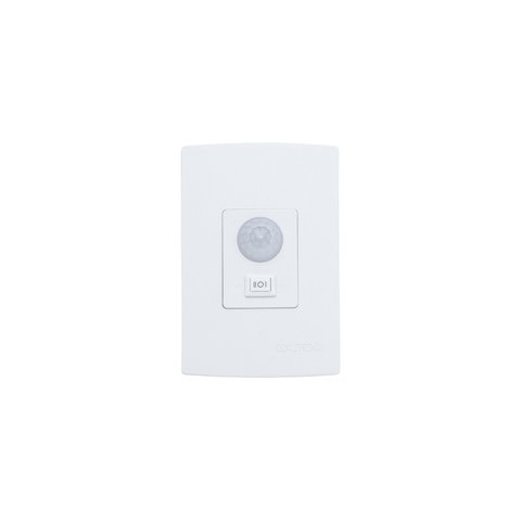Sensor de Presença Microcontrolado, 180°, C/ Chave, C/ Fotocélula e 6 Funções Branco - Qualitronix