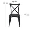 Cadeira De Jantar Katrina Preta Preta - 5