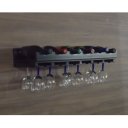 Ver imagem 6 de Porta Taças e Prateleira Adega New Suporte Decorativo para Vinhos e Garrafas Preto Laca