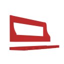 Ver imagem 4 de Porta Taças e Prateleira Adega Decorativa para Vinhos Garrafas Bares Vermelho Laca