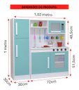 Ver imagem 7 de Cozinha Infantil Completa com Fogão Pia e Geladeira Brinquedo Educativo:menta