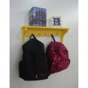 Ver imagem 3 de Prateleira Cabideiro Suporte Porta Canecas Utensílios de Cozinha Mochilas Bolsas Amarelo Laca