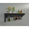 Prateleira Cabideiro Suporte Porta Canecas Utensílios de Cozinha Mochilas Bolsas Preto Laca - 6