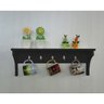 Prateleira Cabideiro Suporte Porta Canecas Utensílios de Cozinha Mochilas Bolsas Preto Laca - 7