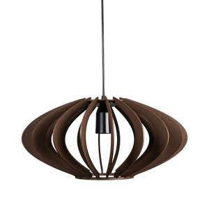 Pendente 910 Madeira Marrom Café Diâmetro 40cm
