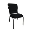 Cadeira Empilhável para Igrejas Evangélicas Linha Church Preto - 1