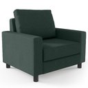 Ver imagem 1 de Poltrona Decorativa para e Recepção Malta L02 Linho Verde Musgo - Lyam Decor