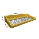 Ver imagem 3 de Prateleira Suporte Porta Panelas e Utensílios de Cozinha Amarelo Laca