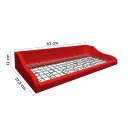 Ver imagem 3 de Prateleira Suporte Porta Panelas e Utensílios de Cozinha Vermelho Laca