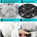 Ver imagem 5 de Elite Gourmet Cozedor Elétrico de Ovos 7 Ovos com Bandeja para Pochê (inox)