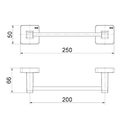 Ver imagem 3 de Porta-toalhas Bastão Rosto Trip Cromado - Docol