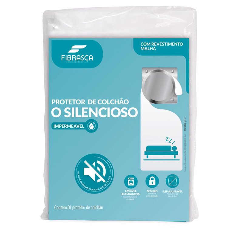 Protetor de Colchão Impermeável Casal Fibrasca o Silencioso