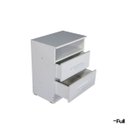 Ver imagem 7 de Kit 2 Mesas de Cabeceira Criado Compacto Quarto Cama - Branco