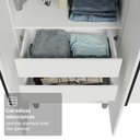 Ver mais imagens de Guarda-Roupa Casal com Pés 6 Portas Batentes Netuno Madesa