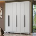 Ver imagem 1 de Guarda-Roupa Casal com Pés 6 Portas Batentes Netuno Madesa