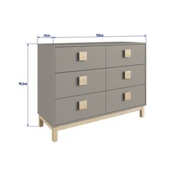 Conjunto Quarto Infantil Linha Eleva Le021 Completa Móveis - Completa Gianduia Trama - 9