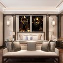 Ver imagem 3 de Quadro Dupla Negras Golden -- Br Artes