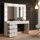 Ver imagem 7 de Penteadeira Camarim Berlim New Mavaular Off White