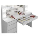 Ver imagem 4 de Penteadeira Camarim Berlim com Espelho e LED 136 cm Off White - Mavaular