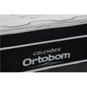 Ver imagem 4 de Cama Box Baú Queen: Colchão Molas Ortobom SuperPocket Elegant + Base CRC Suede Black(158x198)