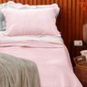 Colcha Queen Cobre Leito Neo Velvet Microfibra Rosé 3 peças - Camesa - 6