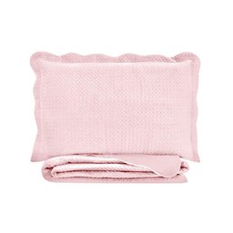 Colcha Queen Cobre Leito Neo Velvet Microfibra Rosé 3 peças - Camesa - 1