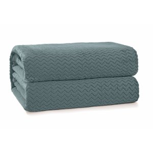 Cobertor Plush Tweed 280gr/m Casal 220 x 230cm Verde Capri Hedrons