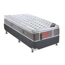 Ver imagem 1 de Cama Box Solteiro: Colchão Molas Pocket Ensacadas Castor Light Stress Oxygen New + Base CRC Suede Gr