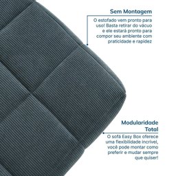 Sofá Modular 3 Lugares Easybox CabeCasa MadeiraOriginals - 6 Sofá Modular 3 Lugares Easybox CabeCasa MadeiraOriginals - 6