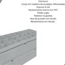 Ver imagem 2 de Calçadeira Baú Sapateira 90cm Ayla Veludo Capitonê