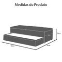 Ver imagem 5 de Calçadeira Baú Sapateira 90cm Ayla Veludo Capitonê