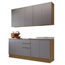 Ver imagem 3 de Cozinha Compacta 4 Peças com Tampo 200cm Slim Luciane Móveis