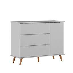 Jogo de Quarto Infantil Lunna Cinza - Peternella Móveis - 3