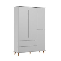 Jogo de Quarto Infantil Lunna Cinza - Peternella Móveis - 2