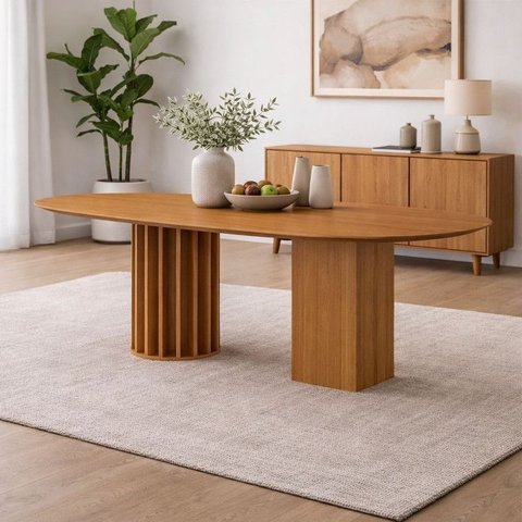 Mesa de Jantar Retangular Duas Torres 2x1mts Arbo Design