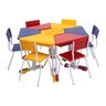 Conjunto HEXAGONAL Mesas e Cadeiras - 02 A 06 anos - INFANTIL - REALPLAST - 41098 - 1