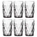 Ver imagem 1 de Conjunto Jogo 6 Copos de Vidro Diamond Alto Grande 390ml Linha Cristal Luxo Elegante Cor:transparent