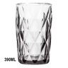 Conjunto Jogo 6 Copos de Vidro Diamond Alto Grande 390ml Linha Cristal Luxo Elegante Cor:transparent - 3