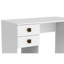 Ver imagem 3 de Mesa de Computador Solteiro Msm 412 C/ 2 Gavetas Branco - Movelbento