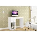Ver imagem 6 de Mesa de Computador Solteiro Msm 412 C/ 2 Gavetas Branco - Movelbento