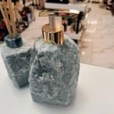 Ver imagem 4 de Kit Lavabo Difusor e Saboneteira Pedra Natural Quartzo Verde Esmeralda