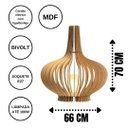 Ver imagem 6 de Abajur Grande de Chão OÁSIS MDF Luminária - MDF CRU